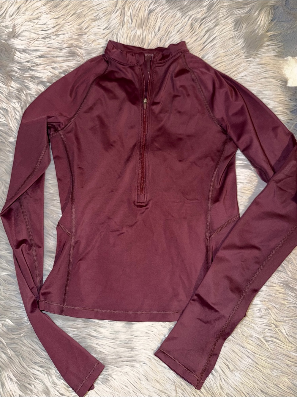 Nike skims shine half zip